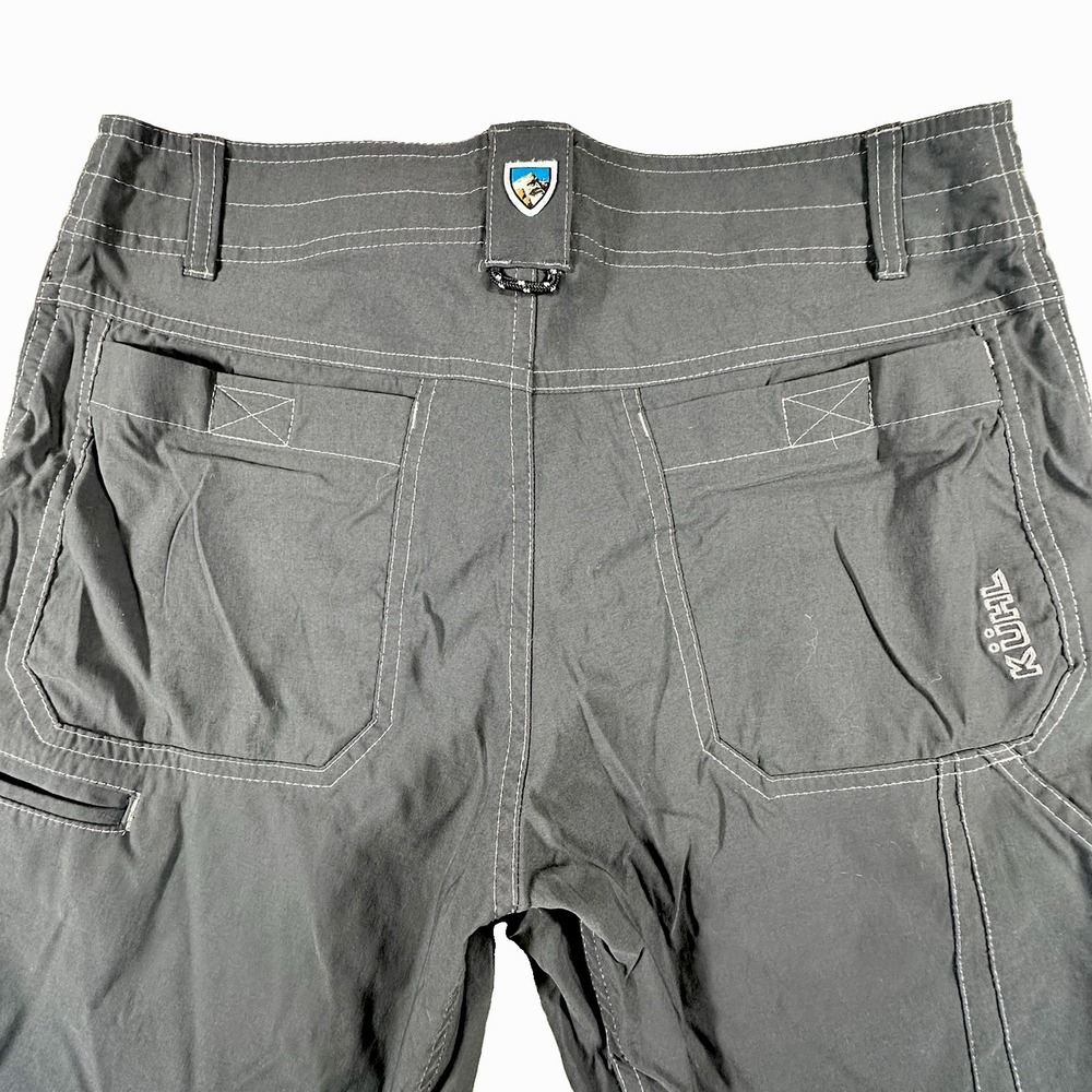 Kuhl Renegade Cargo Shorts Gorpcore Utility Hiking Mens 30 Black Outdoor Camping
